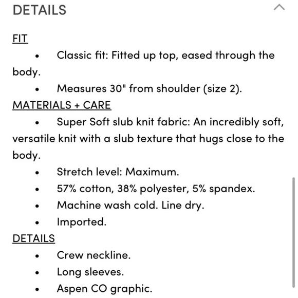 Torrid Aspen Classic Fit Super Soft Slub Crew Neck Long Sleeve Tee - Picture 8 of 11